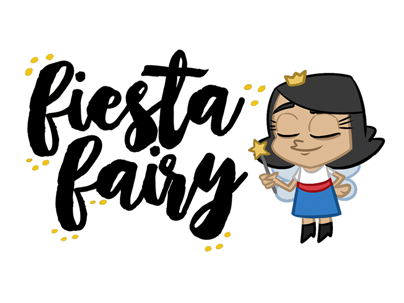 Fiesta Fairy animation fairy fiesta logo mascot party