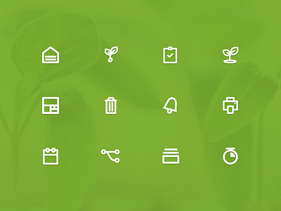 Agrilysticons agriculture farming icons monoline outline ui