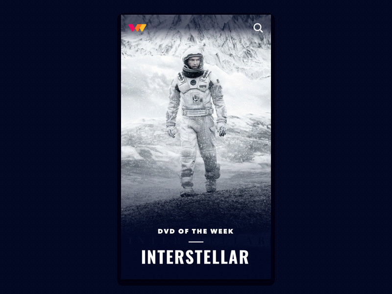 Film App Transition animation app films gif interface mobile movies principle sketch swipe transition ui