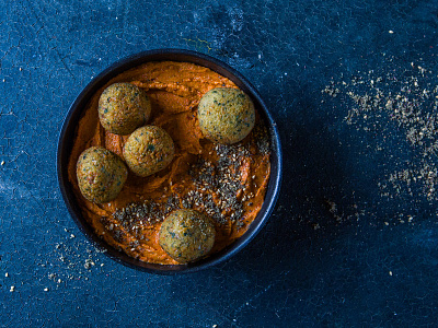 Falasophy Falafel Bowl art direction branding design womb food photography food truck identity packaging design photo shoot photography socal styling vegetarian