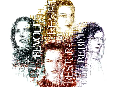 The Force deconstructivism portrait starwars starwars40years starwarsfanart typography