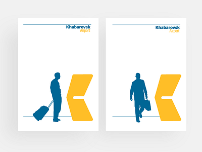 Khabarovsk airport aiport branding editorial material identity