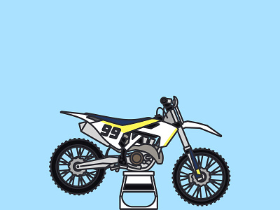 Husky 99 bike husky husqvarna illustration motocross motorbike mx supercross