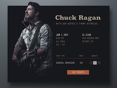 Daily UI challenge #70 — Event Listing dailyui