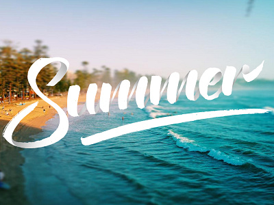 Summer brush lettering hand lettering lettering