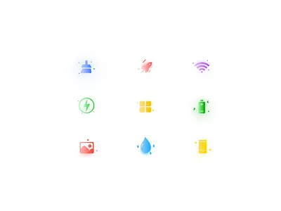 icon antivirus app financial icon illustration light love mail message pin set