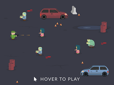 Zombies blood car dark game gun hover level parking lot shoot soldier wichita zombie