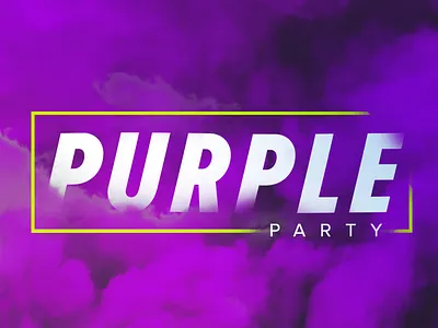 Purple Party bar clouds haze party purple type wichita xy