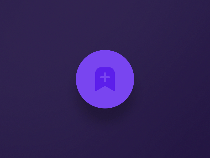 Example of Bookmark icon interaction