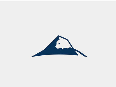 Mountain cat logo brand branding cat identity illustration logo marque negative space