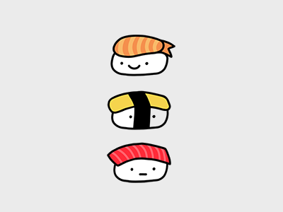 Sushi cute illustration sushi