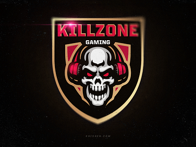 Killzone Gaming branding esports gaming logo mascot skull