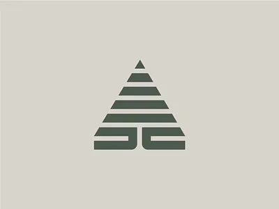 Pine Tree lines logo mark pine tree tree