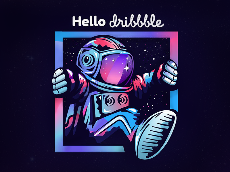 Example of Hello Dribbble