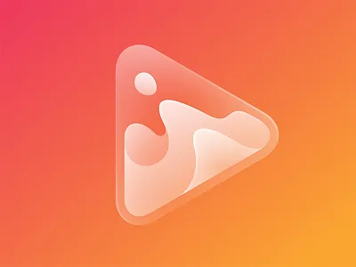 Player Icon glass icon lava logo play yp © yoga perdana