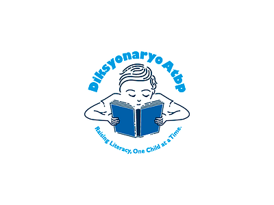 Diksyonaryo Atbp. book boy reading logo reading