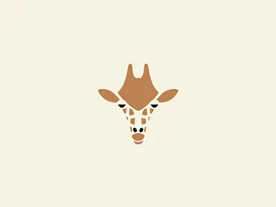 Giraffe animal giraffe minimal negative space pictogram