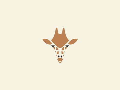 Giraffe animal giraffe minimal negative space pictogram