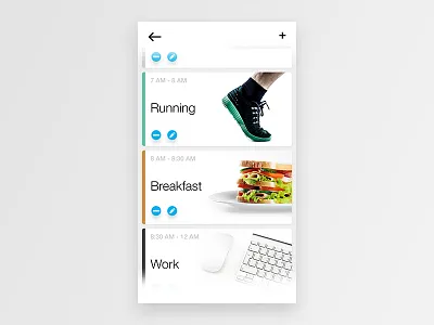 Schedule UI app mobile schedule timetable to do ui ux