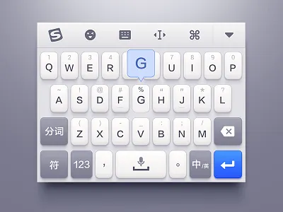 sogou keyboard blue key keyboard nine projection quasiphysical skin sogou