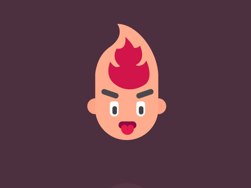 Burning Brain after effects animation character characters gif graphics invite loop motion vector