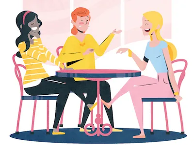 Hanging out with friends book childrensbook comingout drawing gender illustration illustrator lgbt lgbtq mtf parent vecto