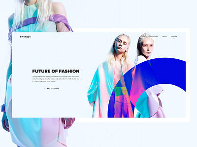 Collection Evin Tison clean collection fashion interface minimalism ui ux website