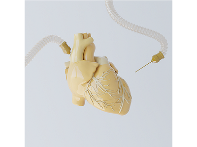 Heart Syringe 3d 3d animation 3d illustration adobe cinema4d corona illustration lowpoly maya octane