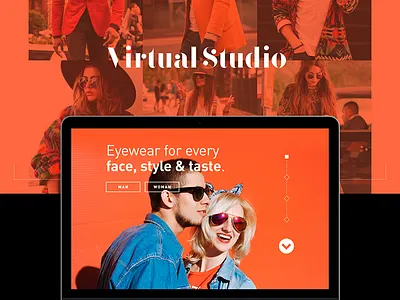 Virtual Studio layout ui user experience user interface web design website