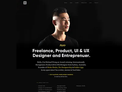 Mizko Portfolio Revise case study designer freelancer hiring portfolio product designer remote sydney ui designer ux designer visual designer