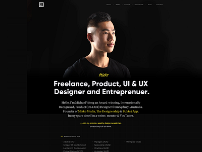 Mizko Portfolio Revise case study designer freelancer hiring portfolio product designer remote sydney ui designer ux designer visual designer