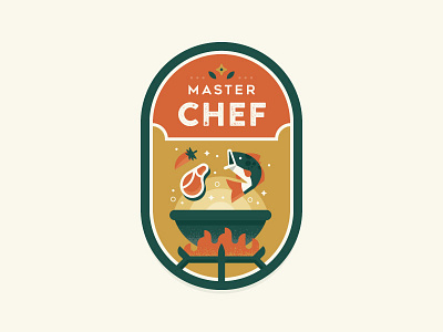 Master Chef badge botw cooking explore illustration outdoors patch wild zelda