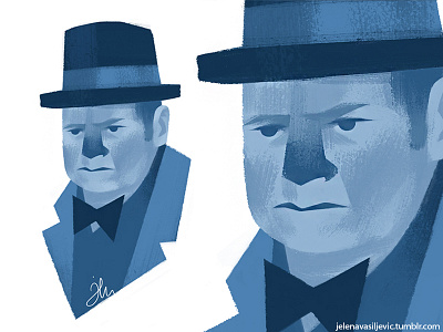 Winston Churchill churchill historical historical portrait illustration portrait winston churchill
