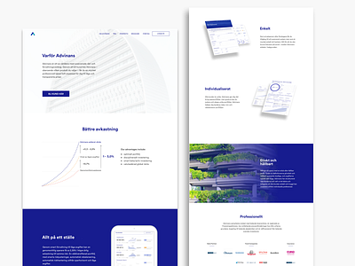 Why Advinans? (Swedish startup) chart economics finance fintech graph investments marketing portfolio startup