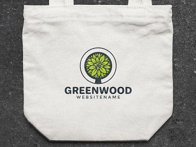 Tree Logo Template forest garden green leaf oak logo tree logo wood