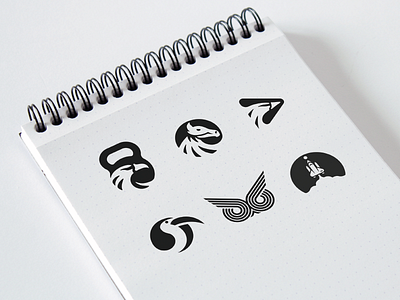 Negative Space Logo bw design designer eagle logo mockup negative space simple vector
