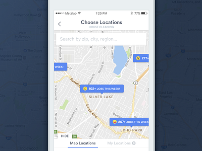 Choose Locations circular emoji fun location map search