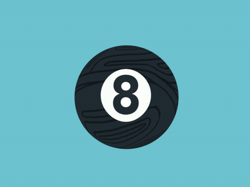 Sassy 8-Ball 2.5d 3d 8 ball cinema flat motion ray texture wood