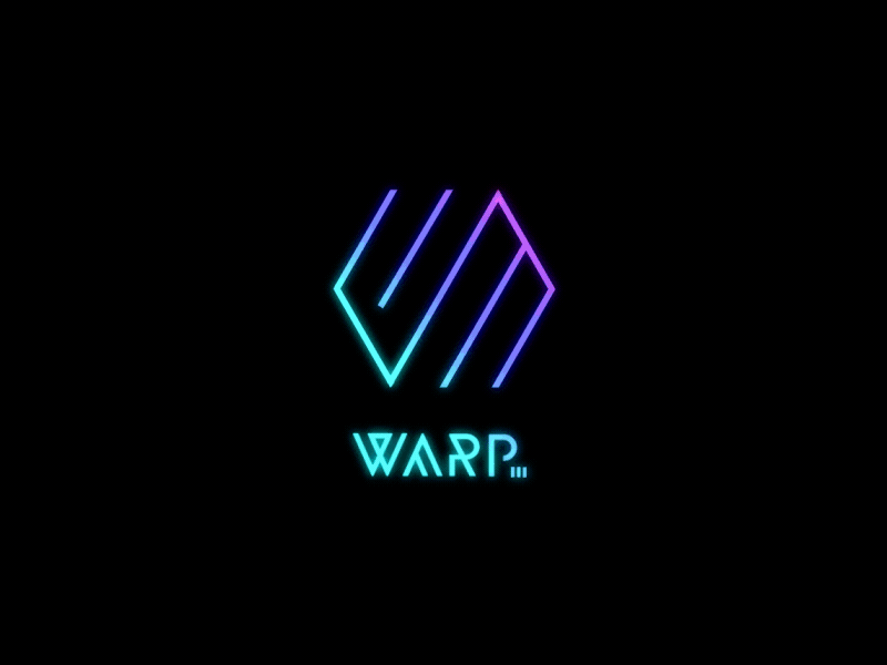 Warp3 ae aftereffects animation brand branding design gif glitch lines logo motion