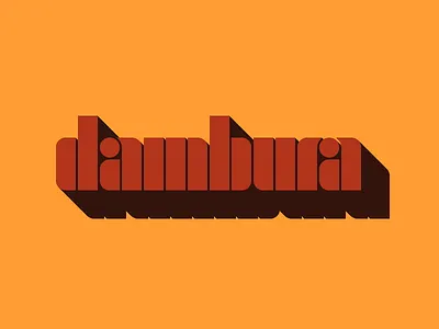 Dambura Font font free geometric retro stencil typeface typography vintage