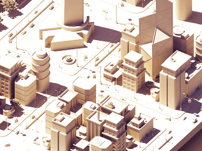 Biggest Render to Date: WIP 3d low poly map rendering