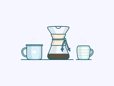 Chemex coffee chemex coffee illustration