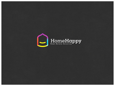 Home Happy Logo branding design design logo happy logo home logo identity logo logo design logo template