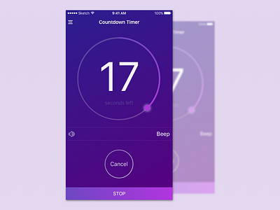 DailyUI 014 - Countdown Timer 014 countdown dailyui flat iphone material timer ui ux