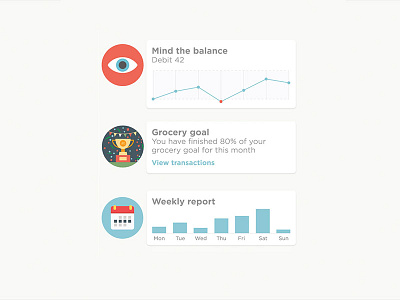 User events design meniga mobile