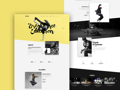 Danlet Academy WordPress theme for Hiphop academy art art club art course artist ballet clean dancing classes hiphop home model training