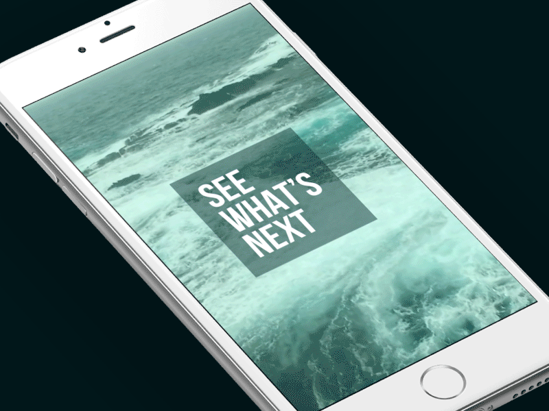 See What's Next animation app design intro ios iphone motion