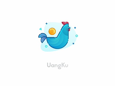 Dribbble application logo uang