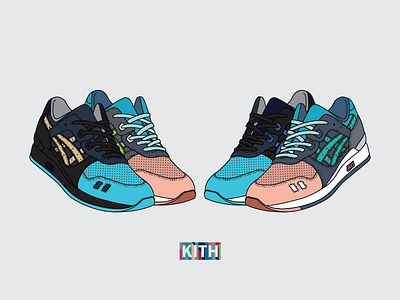 Ronnie Fieg x ASICS Gel Lyte III 'Homage' 2015 3d footwear homage illustration kith miami art basel ronnie fieg shoes sneakers