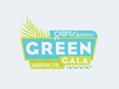 Green Gala Logo chive cuba gala havana logo mami tropical vice